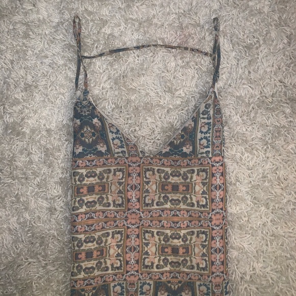 Neutral Maxi Dress with Slits - Picture 5 of 5